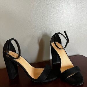 Elegant Black High Heel Sandals